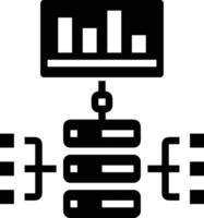 almacenamiento datos icono símbolo imagen para base de datos ilustración vector