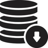 Storage data icon symbol image for database illustration vector