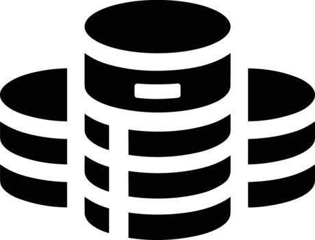 Storage data icon symbol image for database illustration vector