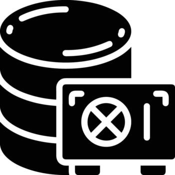 Storage data icon symbol image for database illustration vector
