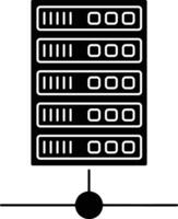 almacenamiento datos icono símbolo imagen para base de datos ilustración vector