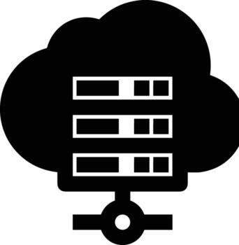 Storage data icon symbol image for database illustration vector