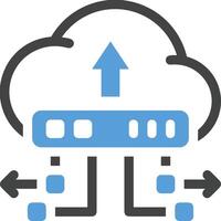 almacenamiento datos icono símbolo imagen para base de datos ilustración vector