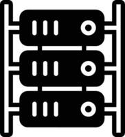 almacenamiento datos icono símbolo imagen para base de datos ilustración vector