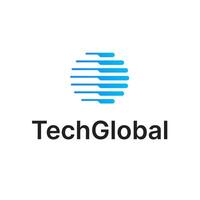 global tecnología transferir innovación logo vector