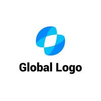 global transporte conectar crecimiento logo vector