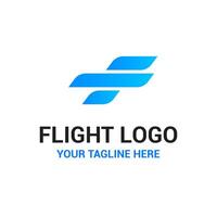 Flight Wings Airplane F Letter Logo vector