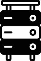 Storage data icon symbol image for database illustration vector