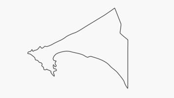 bosquejo mapa de dakar en Senegal video