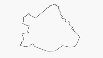 bosquejo mapa de el Matam región en Senegal video