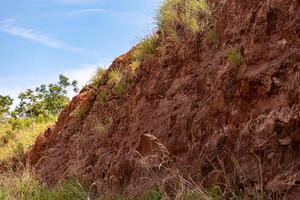 rock wall of a canyon photo