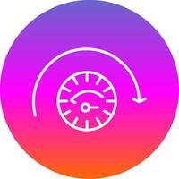 Performnce Line Gradient Circle Icon vector