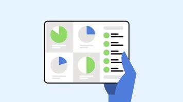 platt data analys animering hd video