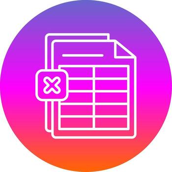 sobresalir línea degradado circulo icono vector