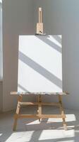 Canvas and Easel in Sunlight photo