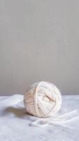 Ball of Cream Yarn photo