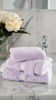 Lavender Bathroom Towels Set photo