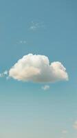 Solo Cloud in Blue Sky photo