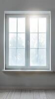 Sunlit Frosted Glass Window photo