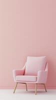 contemporáneo rosado Sillón estilo foto