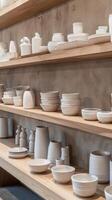 Handcrafted Ceramic Pottery Display photo