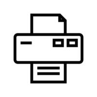 printer line icon vector