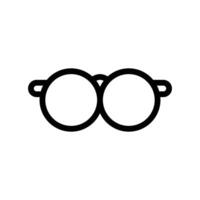 glasses line icon vector