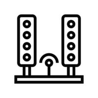 icono de línea de sonido vector