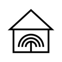 house line icon vector