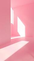 Geometric Pink Light Interplay photo