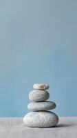 concepto de equilibrio de piedras zen foto