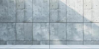 Concrete Wall with Shadow Play photo