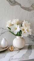 Elegant White Daffodils Interior photo