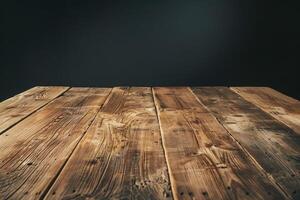 Clásico de madera mesa superficie foto