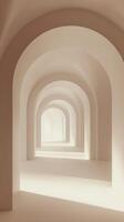 Serenity of Arched Corridors photo