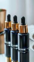 Luxury Skincare Serum Bottles photo