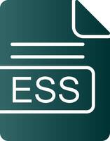 ESS File Format Glyph Gradient Icon vector