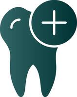 Dentist Glyph Gradient Icon vector