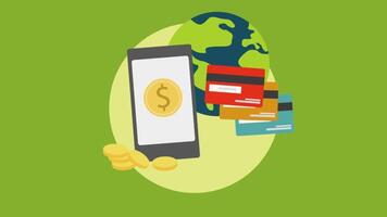 You Can Make Your Payments Quickly Using Mobile Banking 2D Cartoon Animation video