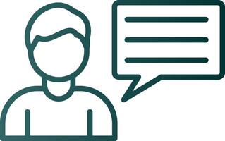 Business Consulting Line Gradient Icon vector