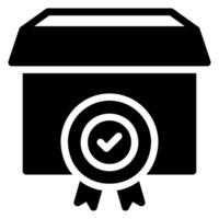 quality glyph icon vector