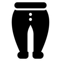 pants glyph icon vector