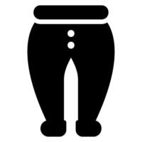 icono de glifo de pantalones vector