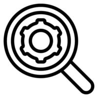 search line icon vector