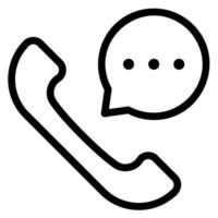 customer service line icon vector