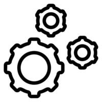 configuration line icon vector