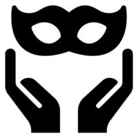 hands glyph icon vector