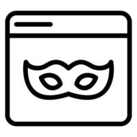 website line icon vector