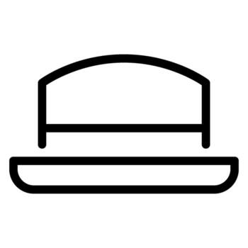 hat line icon vector
