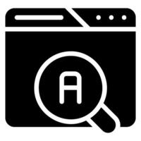 advance search glyph icon vector